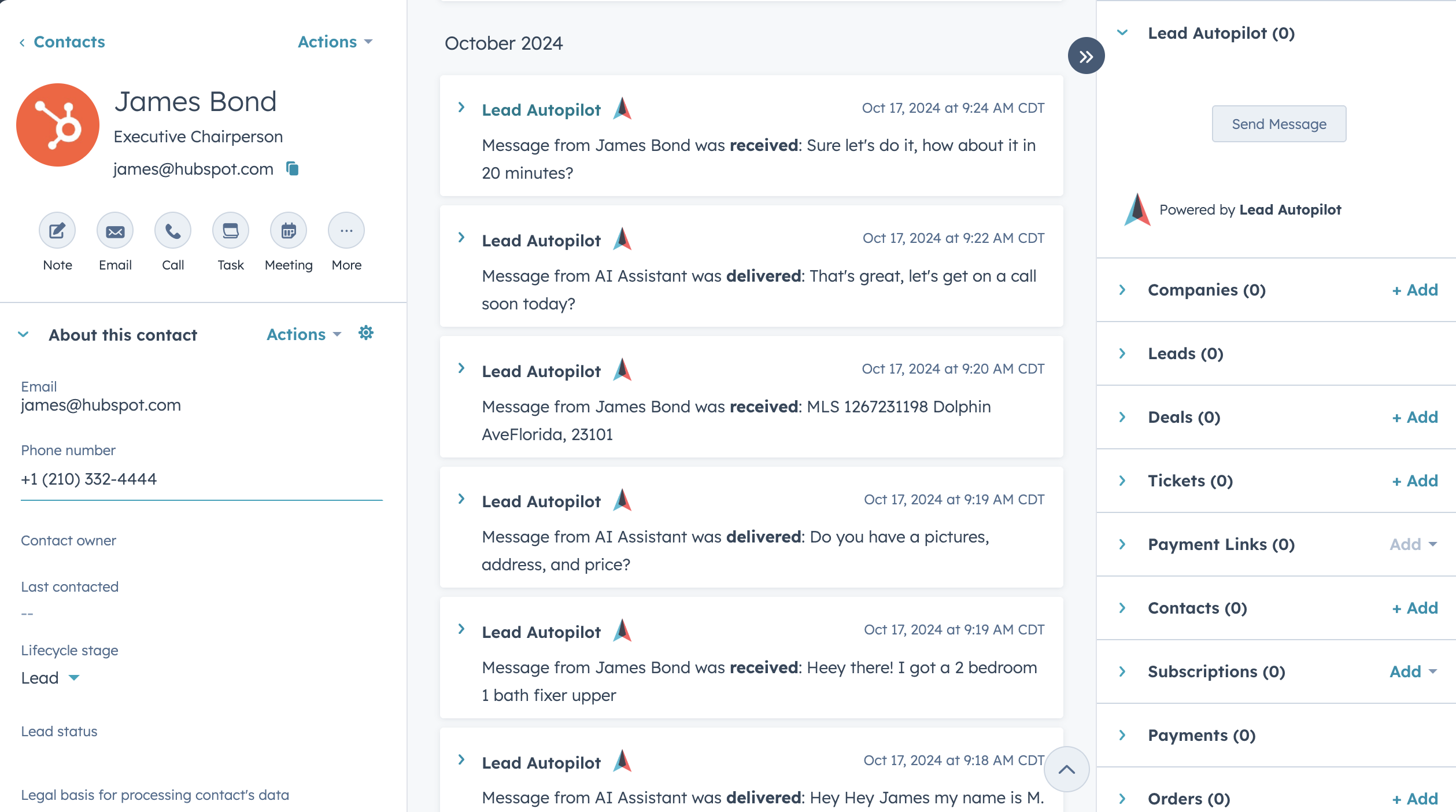 Sync contacts from HubSpot