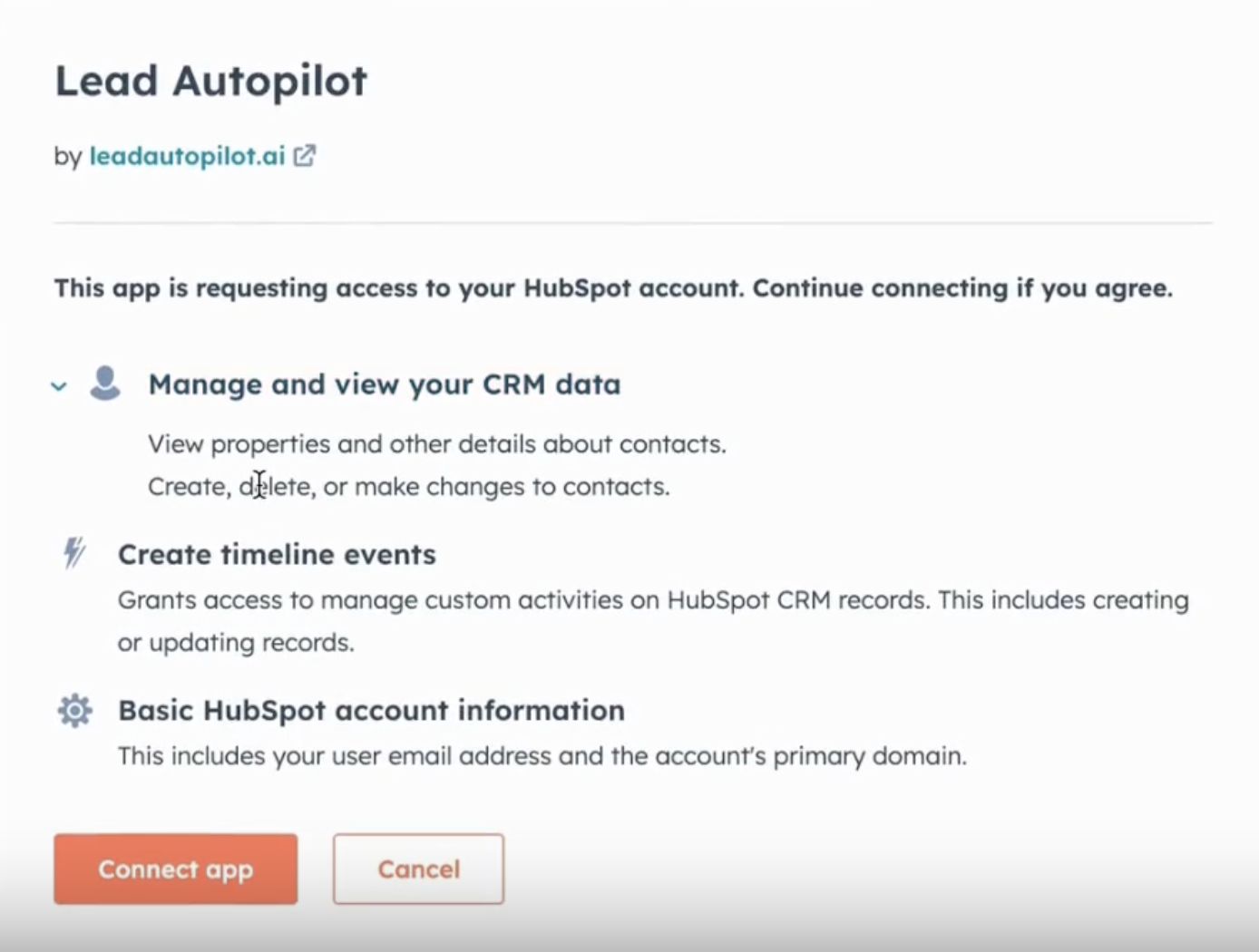Review the requested scopes
